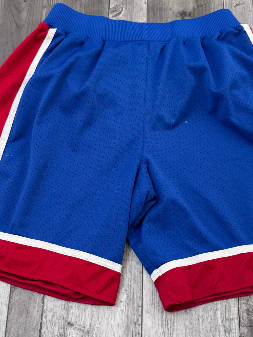 Vintage 1995 Nike Kansas Jayhawks Basketball Shorts Mesh Mens XL KU 34 FLAW - Picture 6 of 8